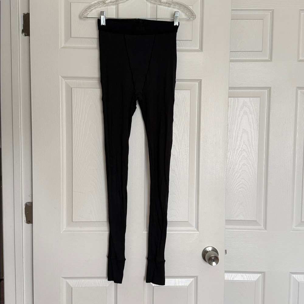Skims Onyx Cotton Rib Leggings XS